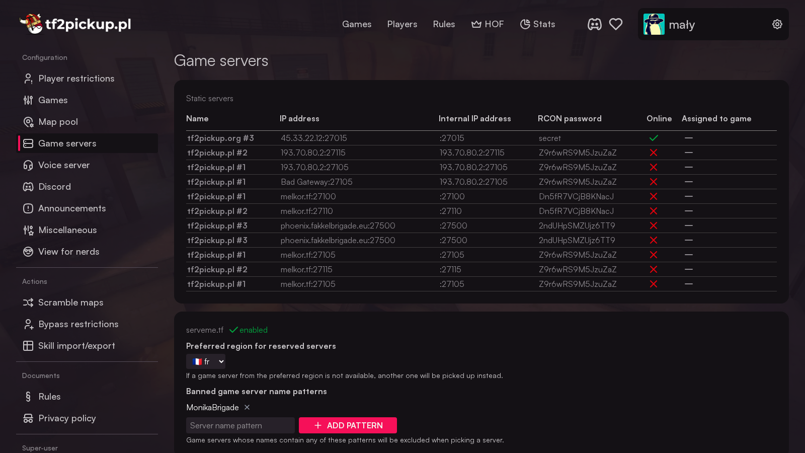 game-servers-configuration